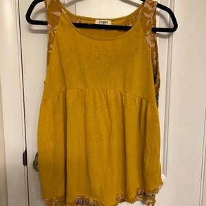 Umgee Golden Yellow Tank Top